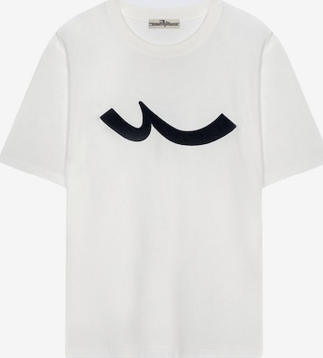 LTB Jeans Shirt 'LTB Jeans Herren-T-Shirt mit Logo-Print' in Wit: voorkant