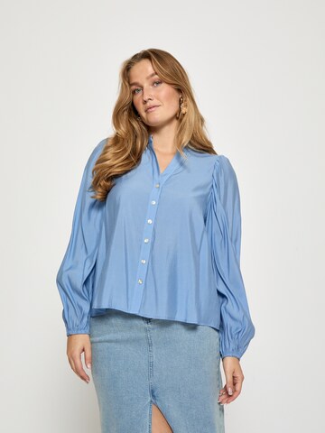 Peppercorn Shirts 'Beth' i blå: forside