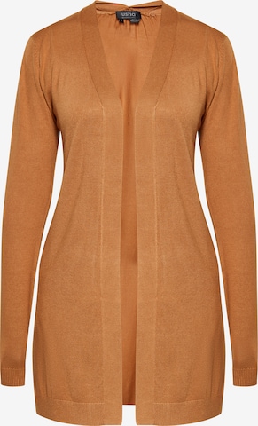 Cardigan usha BLACK LABEL en beige : devant