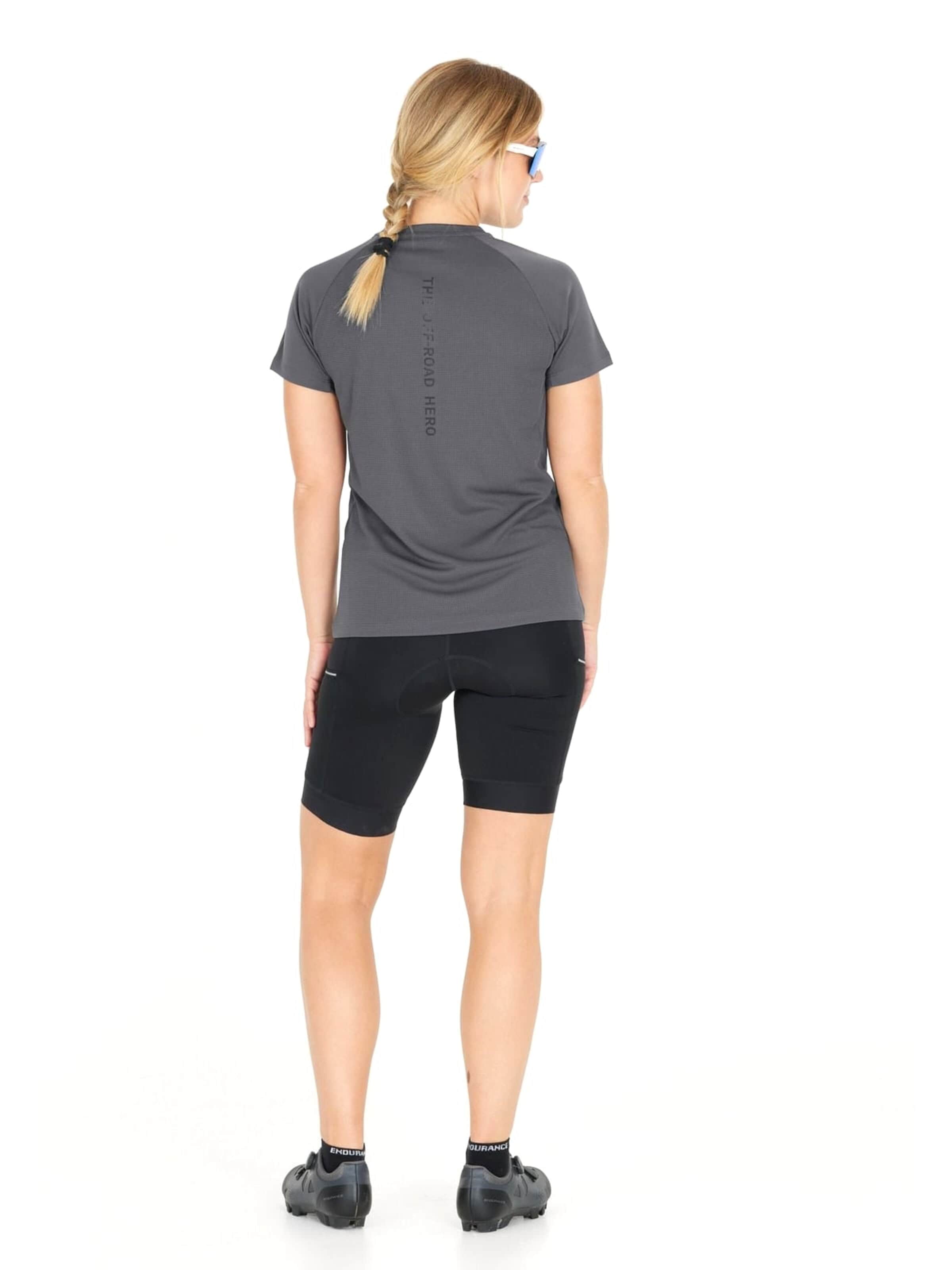 T-shirt 'Crusoe W Cycling/MTB Technical S/S Shirt' ENDURANCE en gris