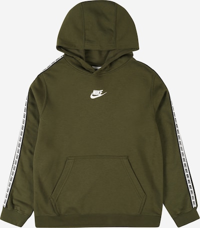 Nike Sportswear Sweatshirt in oliv / schwarz / weiß, Produktansicht
