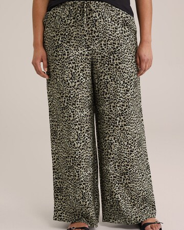 WE Fashion Wide Leg Bukser i brun: forside