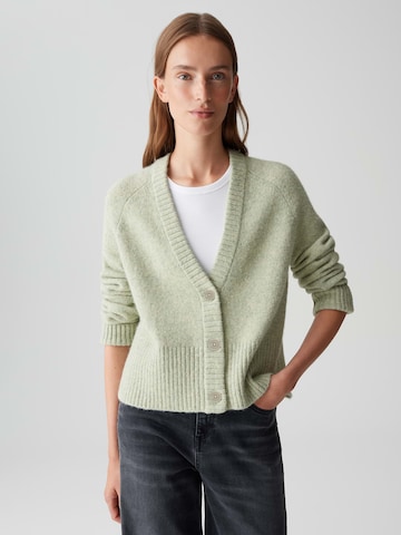 OPUS Cardigan 'Dassi' i grøn: forside