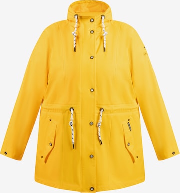 Manteau fonctionnel Schmuddelwedda en jaune : devant