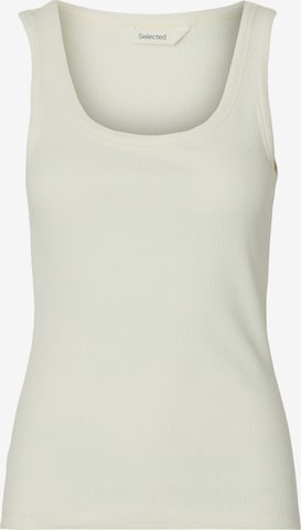 Haut 'SLFAnna' SELECTED en blanc : devant