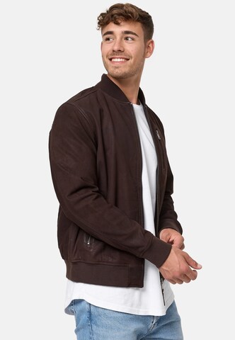 INDICODE JEANS Between-Season Jacket 'Captain' in Brown