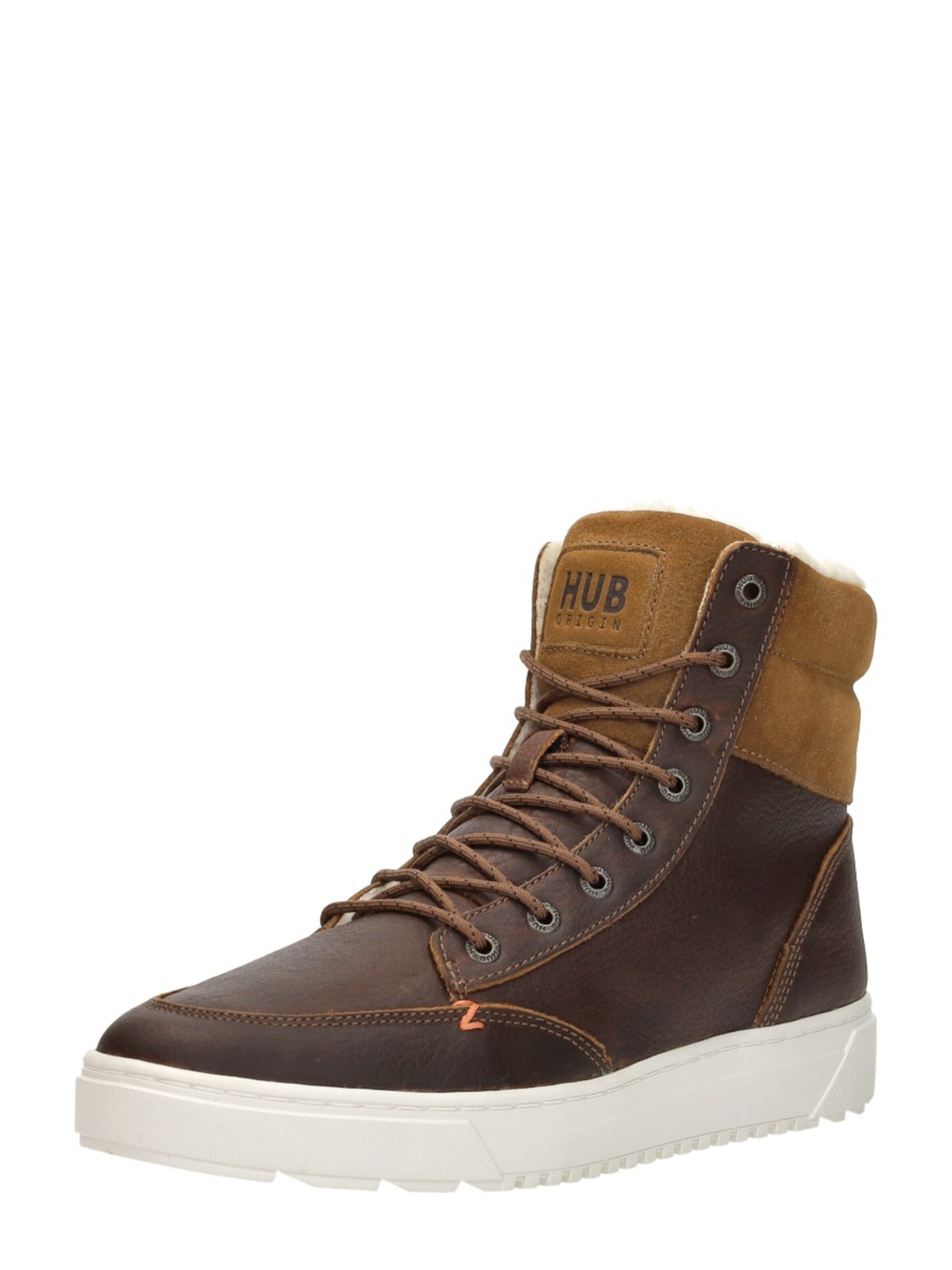 HUB High-Top Sneakers 'Dublin 2.0' in Brown: front