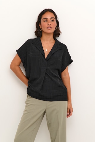 Kaffe Blouse 'Juliane' in Zwart: voorkant