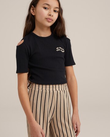 T-Shirt WE Fashion en noir : devant