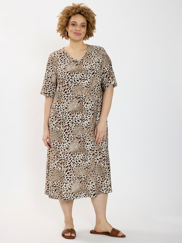 Zhenzi Dress 'Maida 1637' in Brown