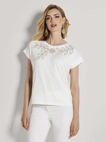 T-shirt MADELEINE en blanc : devant