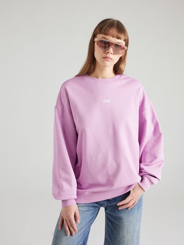 Sweat-shirt VANS en violet : devant