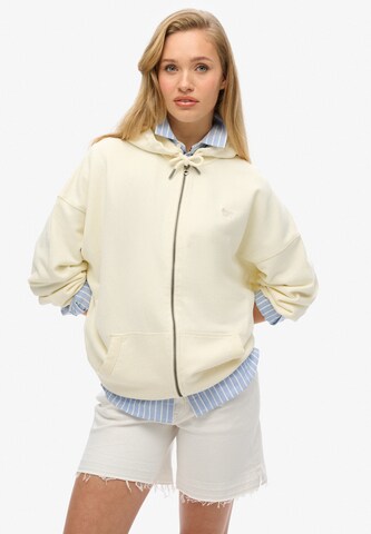 Superdry Sweat jacket 'Studios' in White: front