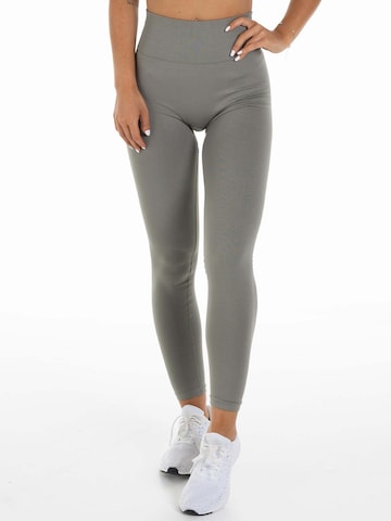 Slimfit Pantaloni sportivi 'Conscious' di Divina in grigio: frontale