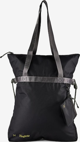 Cabas Haglöfs en noir : devant