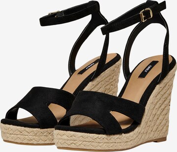 ONLY Sandalen met riem 'Amelia' in Zwart