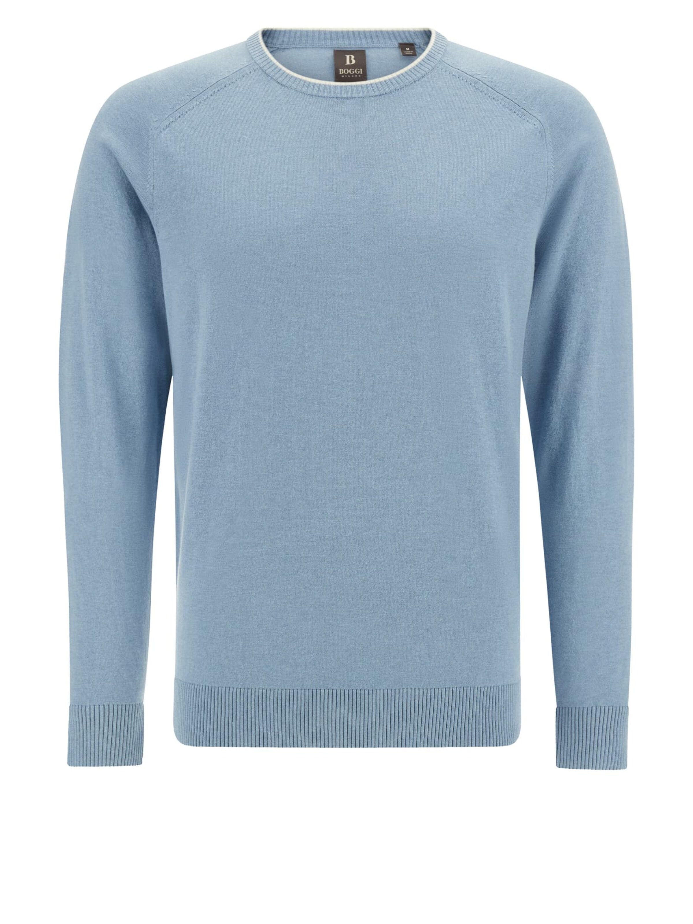 Pull-over Boggi Milano en bleu : devant
