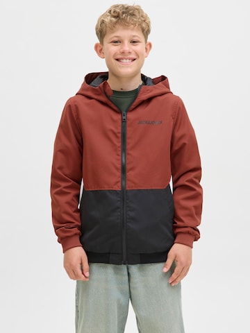 Veste mi-saison 'JJRush' Jack & Jones Junior en marron : devant