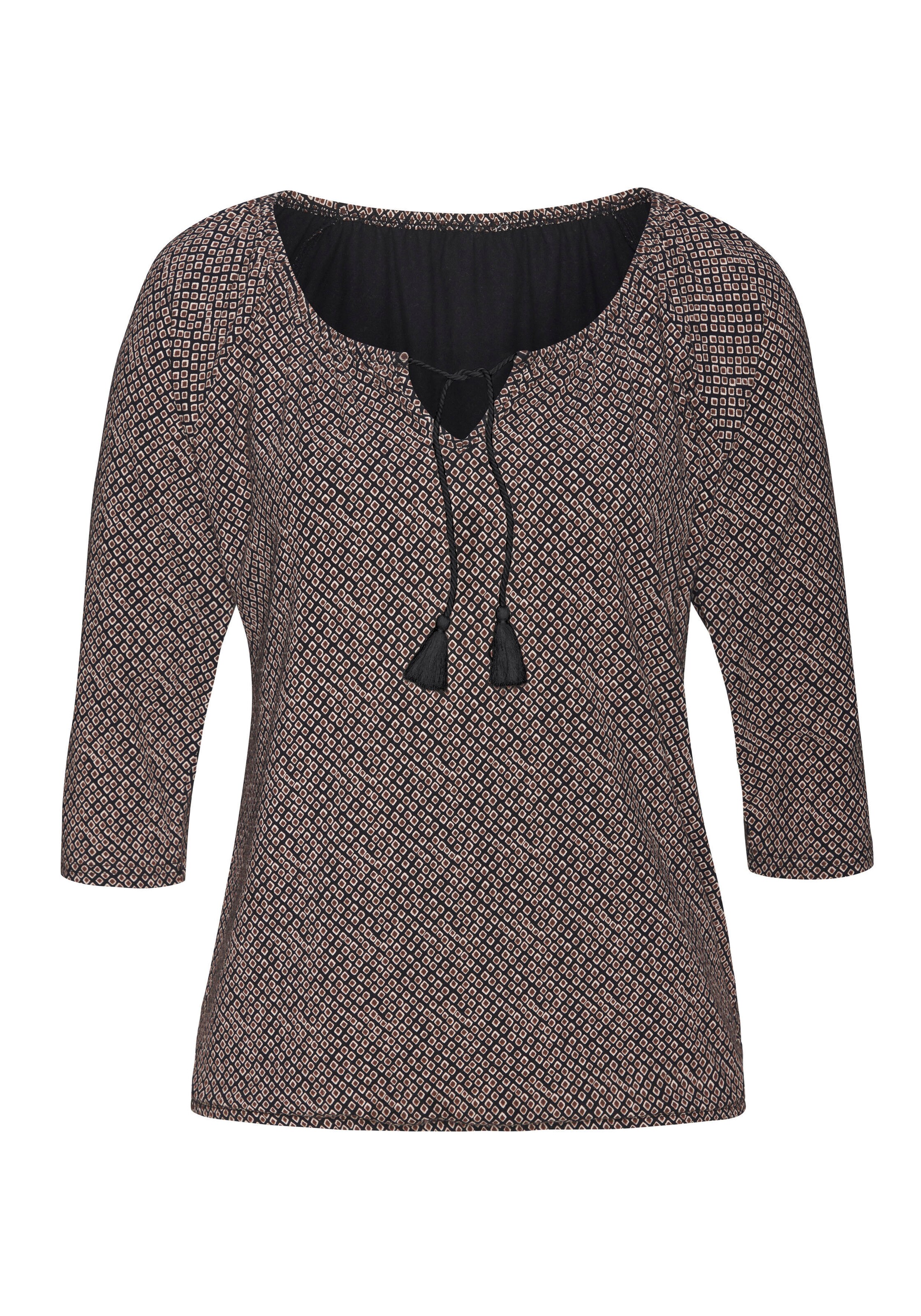 LASCANA Μπλουζάκι σε καφέ