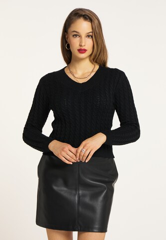 faina Sweater in Black: front