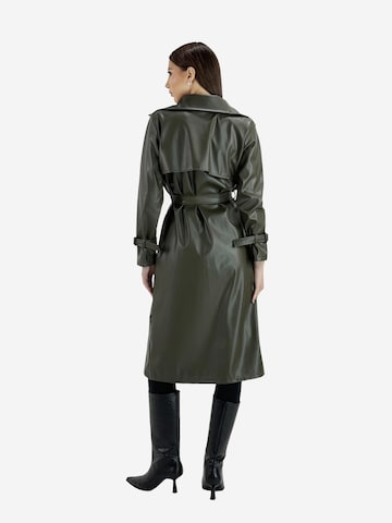 Manteau mi-saison Elara en vert