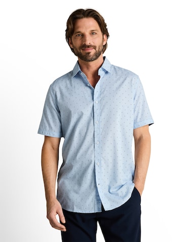 TOM TAILOR - Ajuste estrecho Camisa en azul: frente
