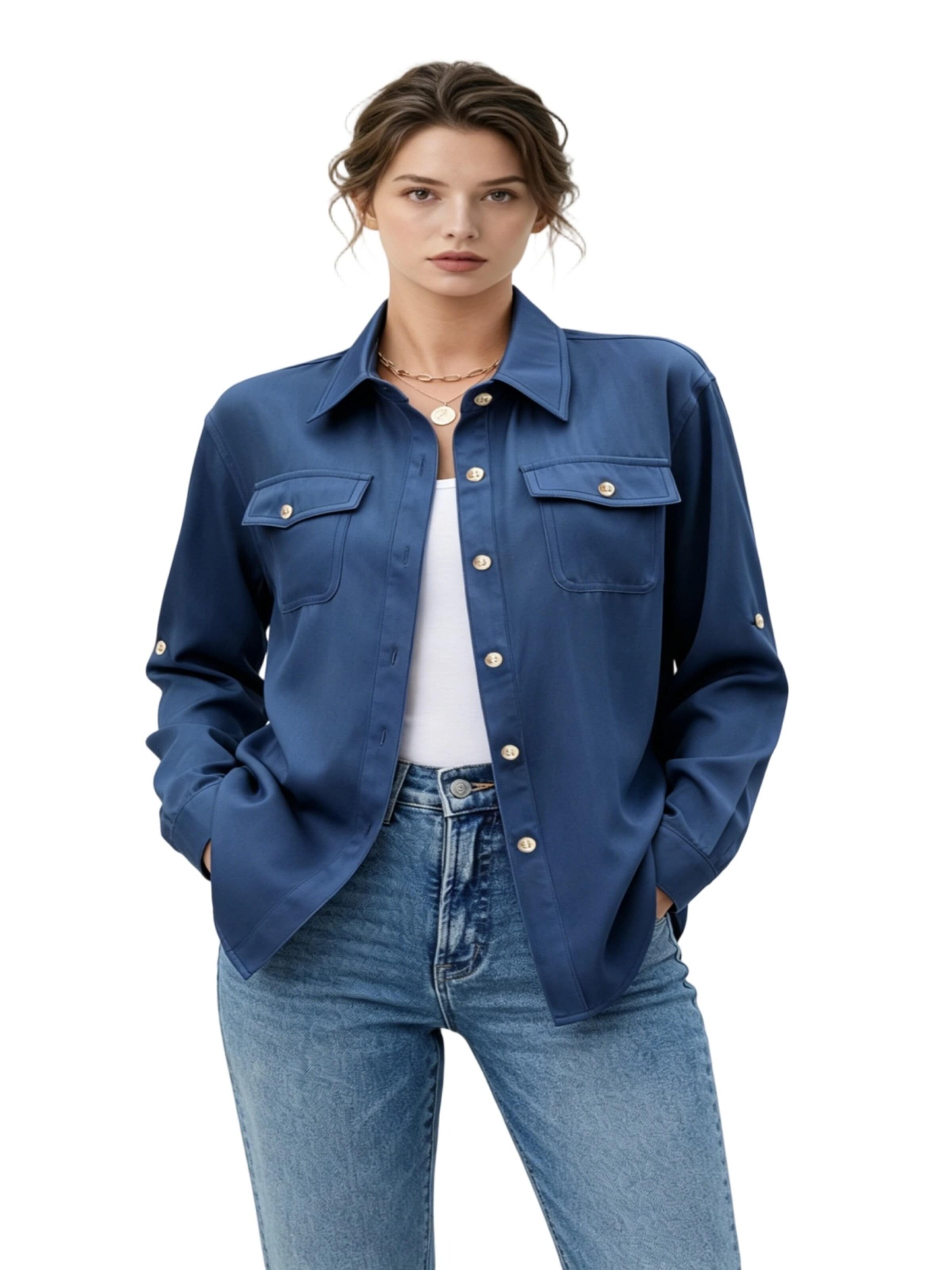 Yesfashion Übergangsjacke‌‌‌ in Blau