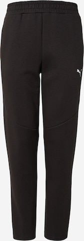 PUMA Regular Workout Pants 'Evostripe' in Black: front