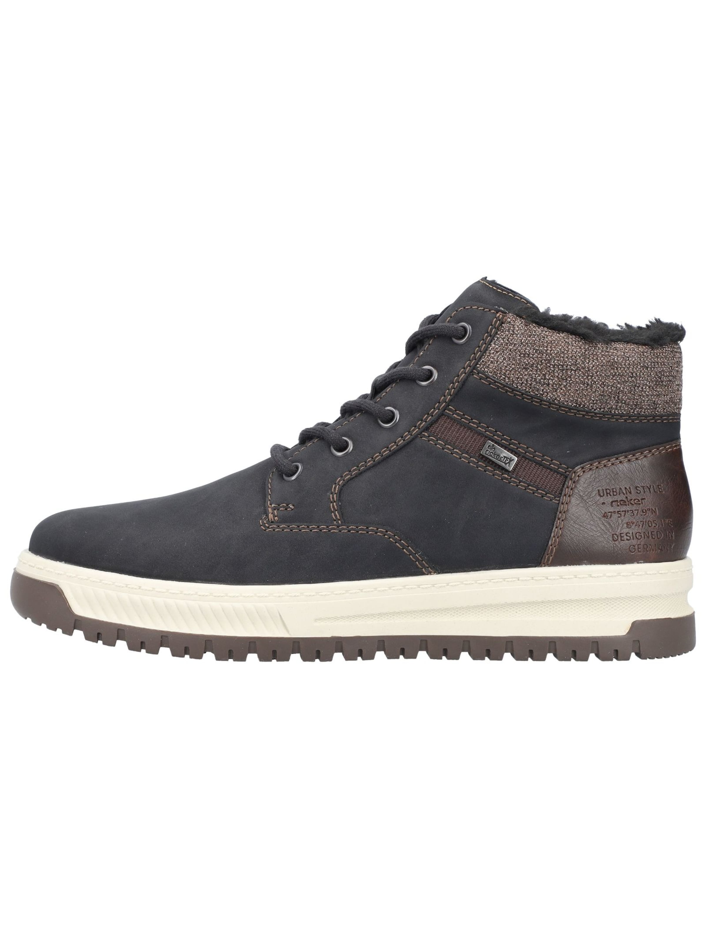 Rieker Nöörsaapad '38542', värv must