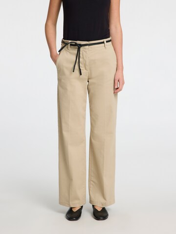 SELECTED FEMME Loosefit Pantalon 'SLFVERA-RITA' in Beige: voorkant