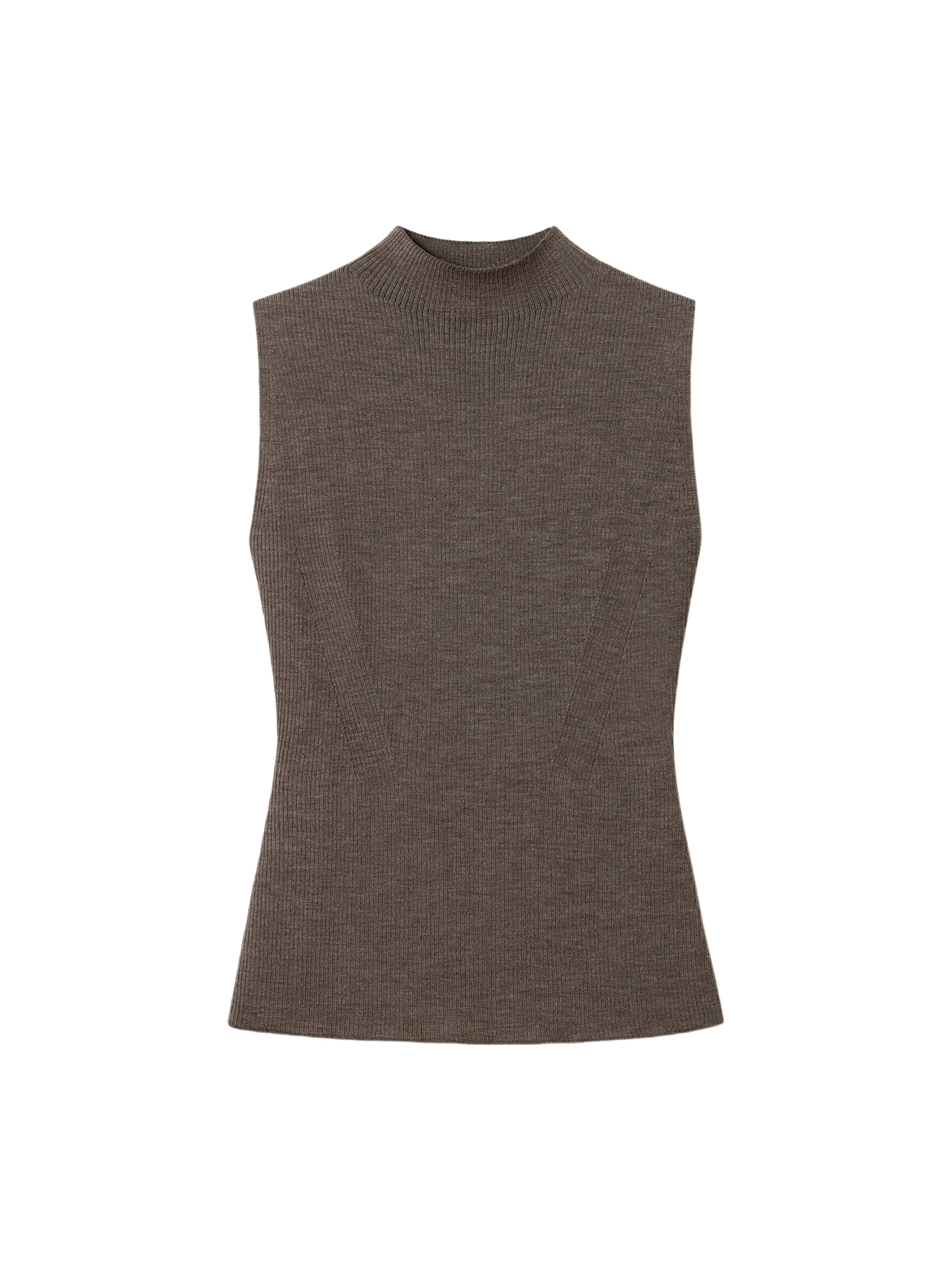 Lilysilk Trui in Bruin: voorkant