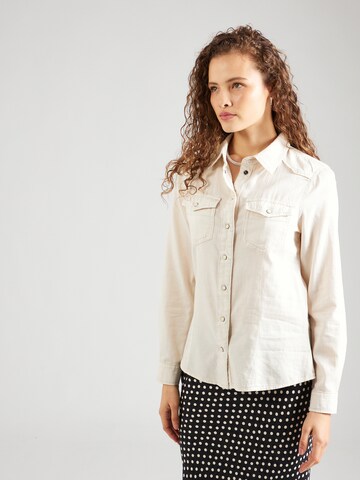 ONLY Blus 'ALEXA' i beige: framsida