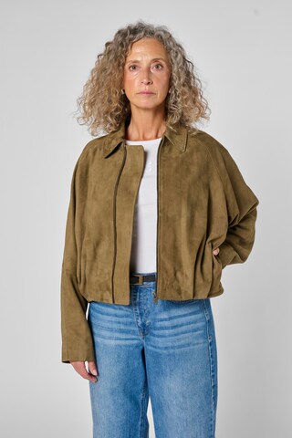 My Essential Wardrobe Tussenjas in Groen: voorkant