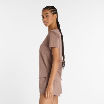 new balance Functioneel shirt 'Athletics' in Bruin