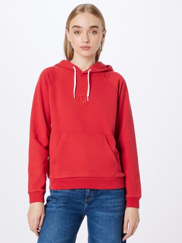 Sweat-shirt Polo Ralph Lauren en rouge : devant