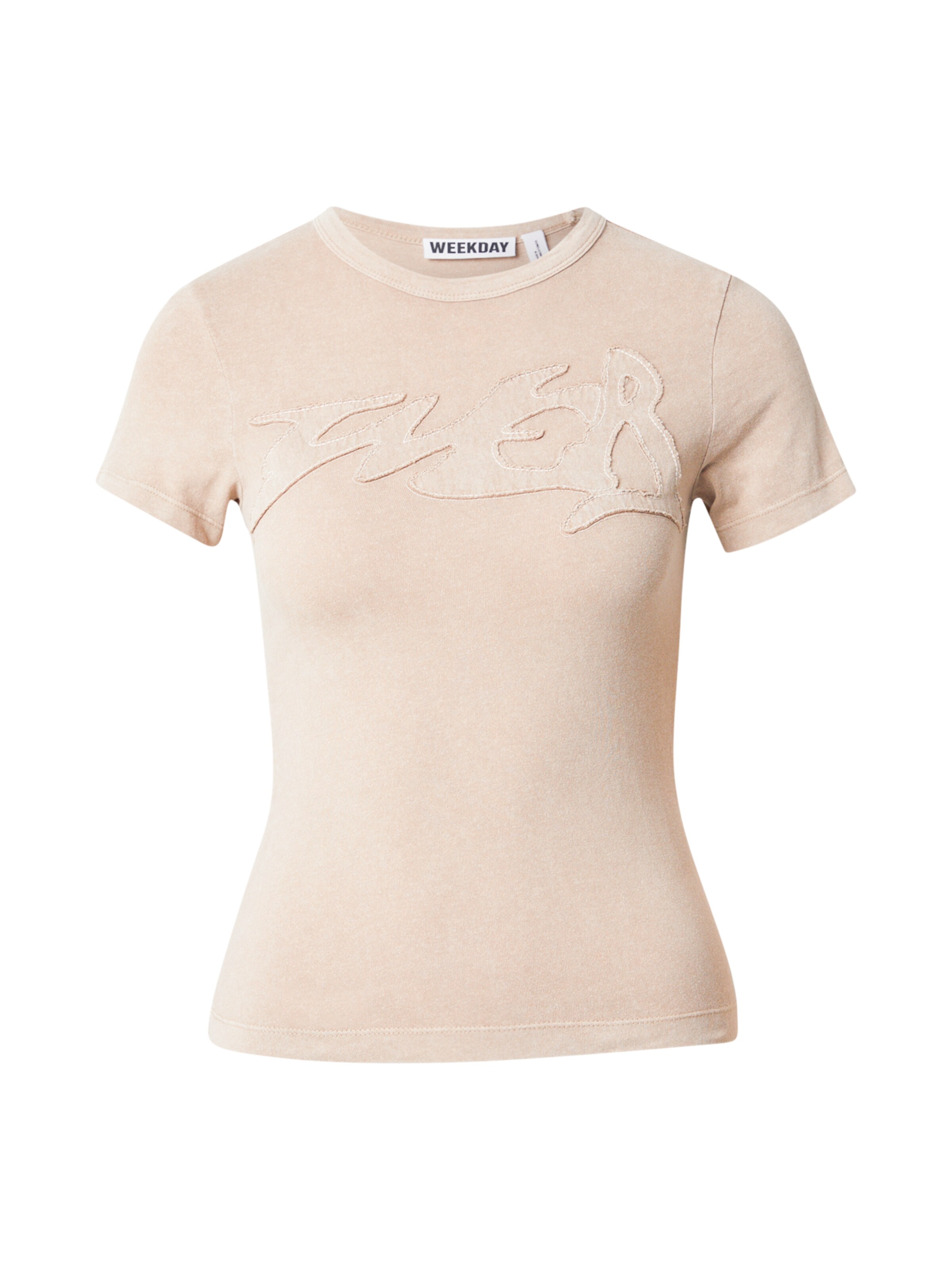 WEEKDAY Tričko 'Freja' - Béžová: predná strana