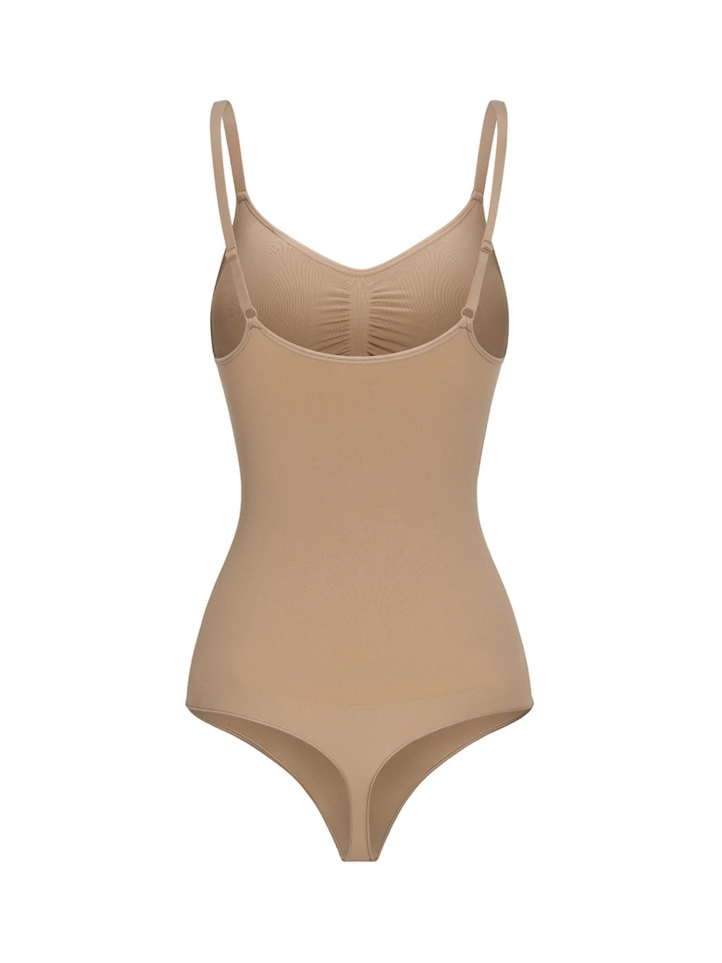 Body modellante 'Bodysuit Sculpting Shapewear with Built-In Wireless Bra and String' di cfab (formerly creamy fabrics) in beige