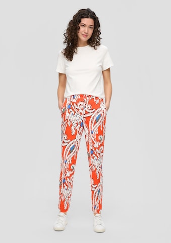 Coupe slim Pantalon s.Oliver en orange