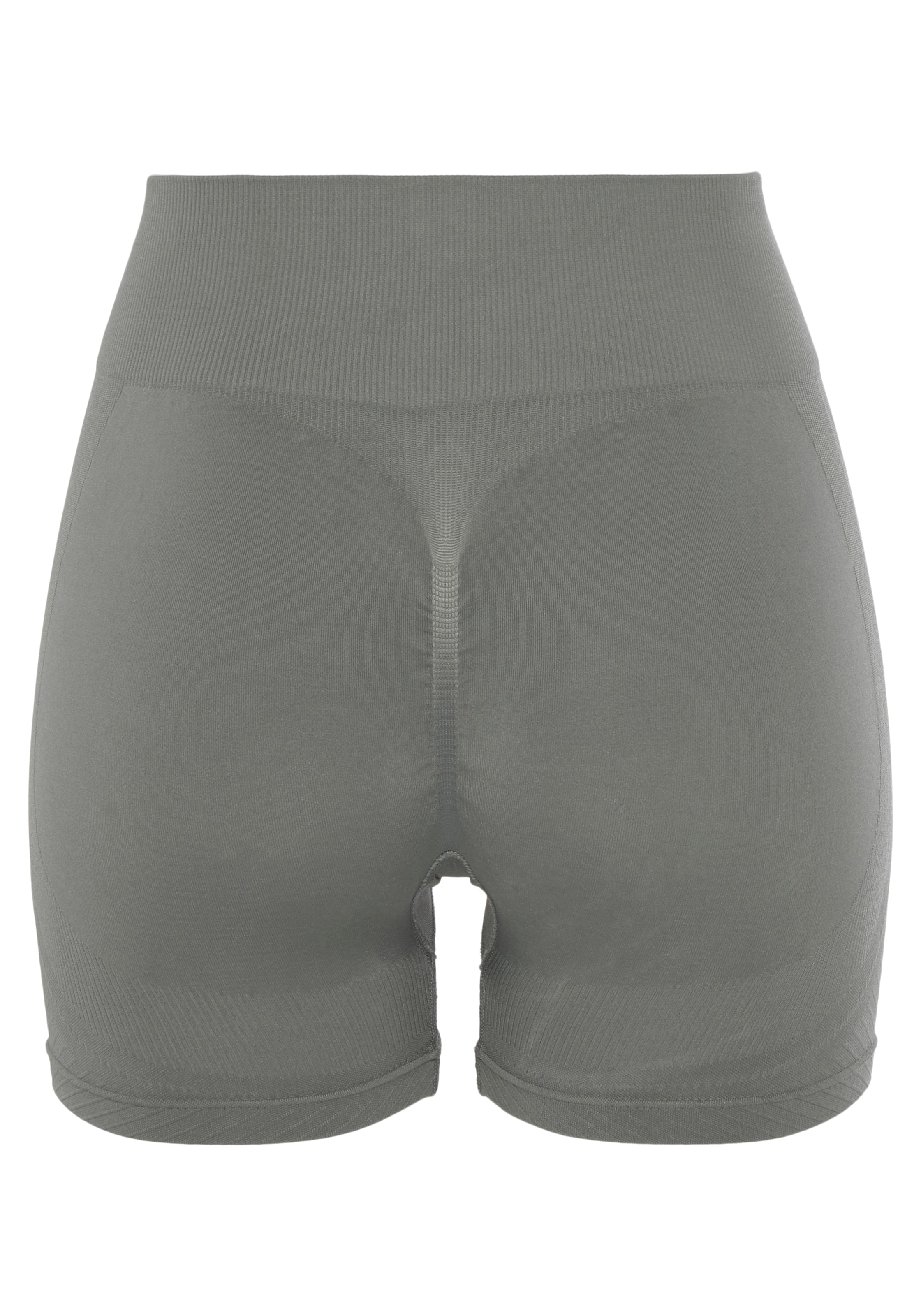 LASCANA Skinny Shorts in Grau