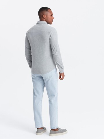 Coupe slim Chemise Ombre en gris