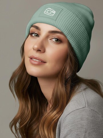 Neverless Beanie 'Kamera' in Green