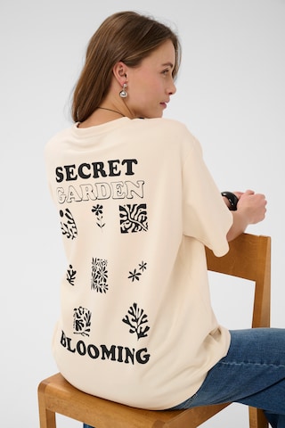 CULTURE - Camiseta 'CUgarden' en amarillo: frente