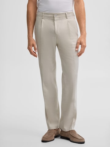 STRELLSON Regular Bügelfaltenhose 'Tomeo' in Beige
