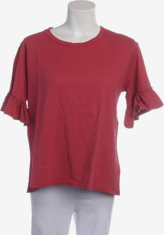 Velvet Top & Shirt in M in Red: front