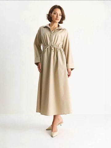 Bianco Lucci Blousejurk in Beige: voorkant