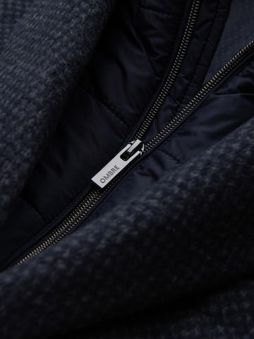 Ombre Between-seasons coat in Blue