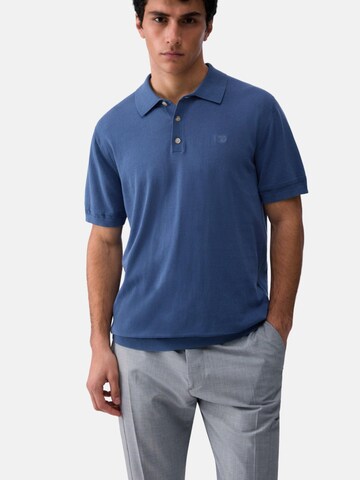 Liu Jo T-shirt 'LIU JO UOMO POLO POLOCREPE POLO' i blå: framsida