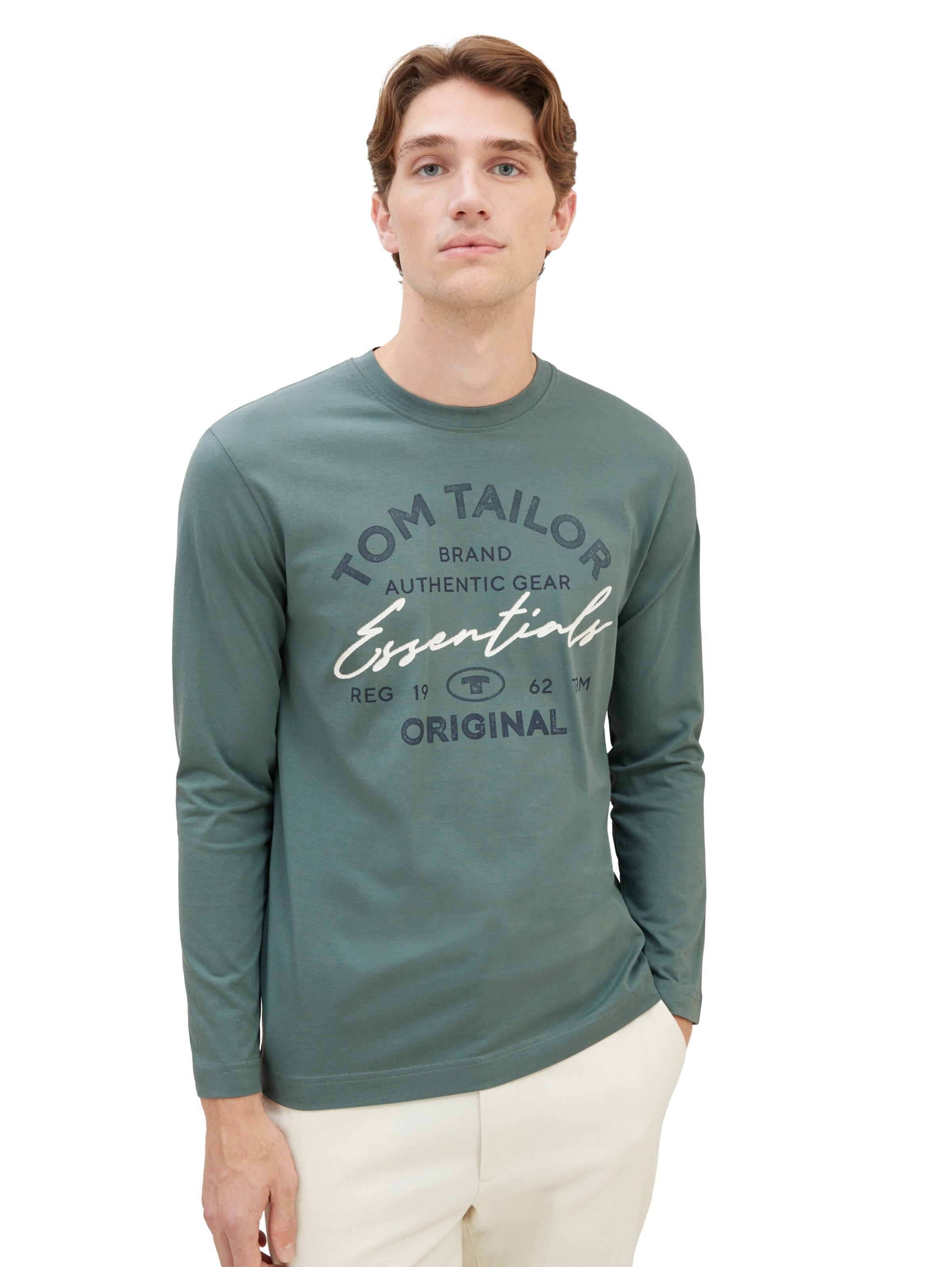 TOM TAILOR Shirt in Green: front