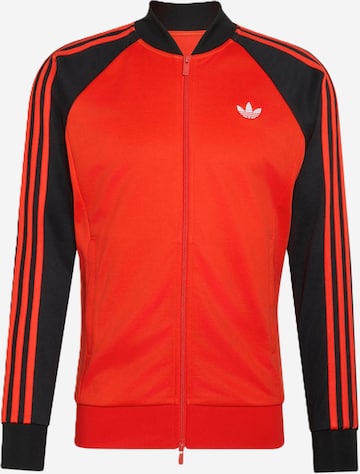 ADIDAS ORIGINALS Кофта на молнии 'SST' в Красный: спереди