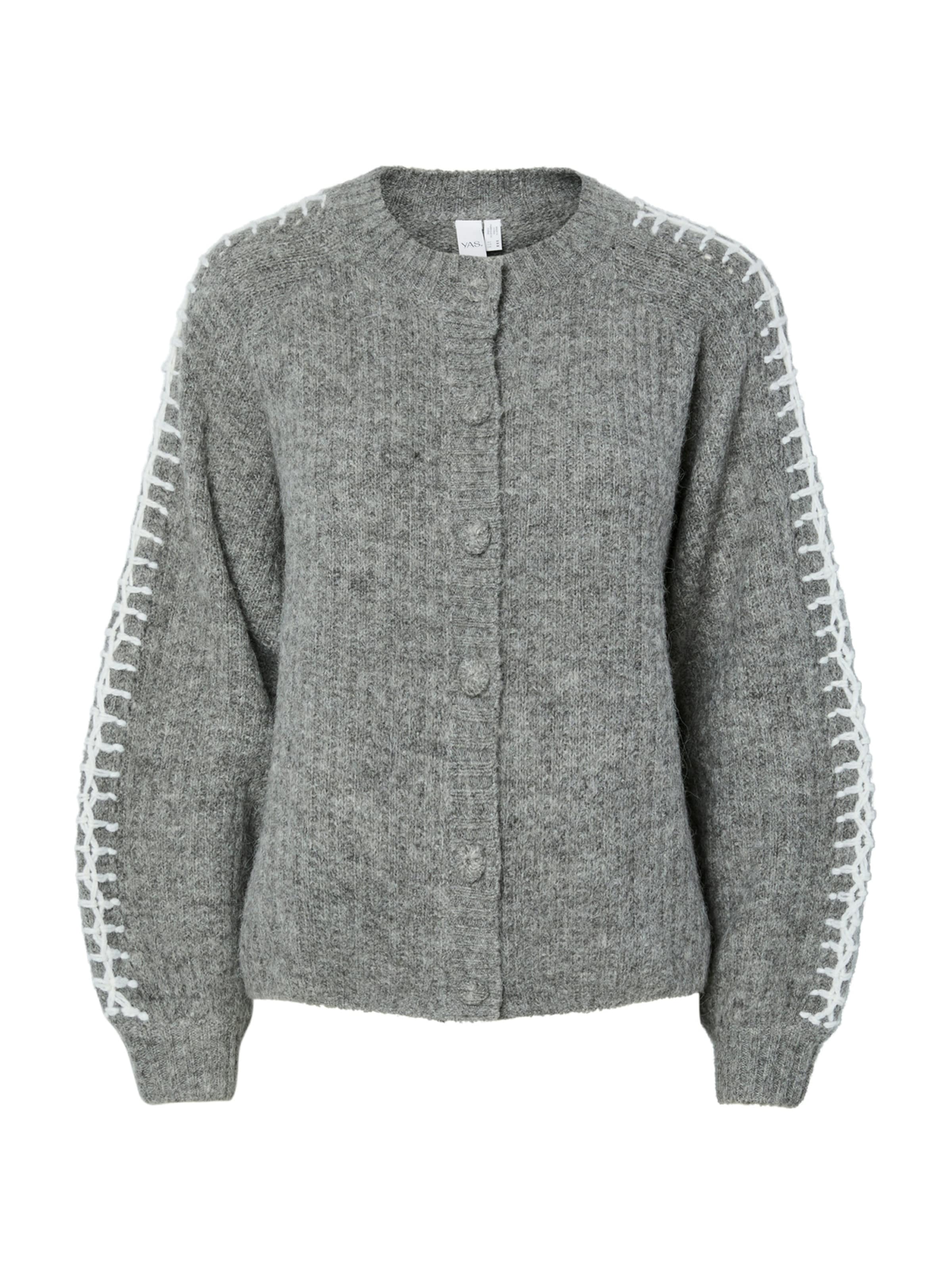 YAS Kardigán 'YASOlly' - szürke: elől